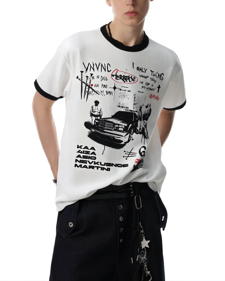 グラフィックリンガーTシャツ Ril 6078