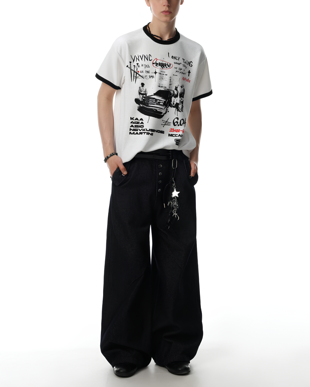 グラフィックリンガーTシャツ Ril 6078