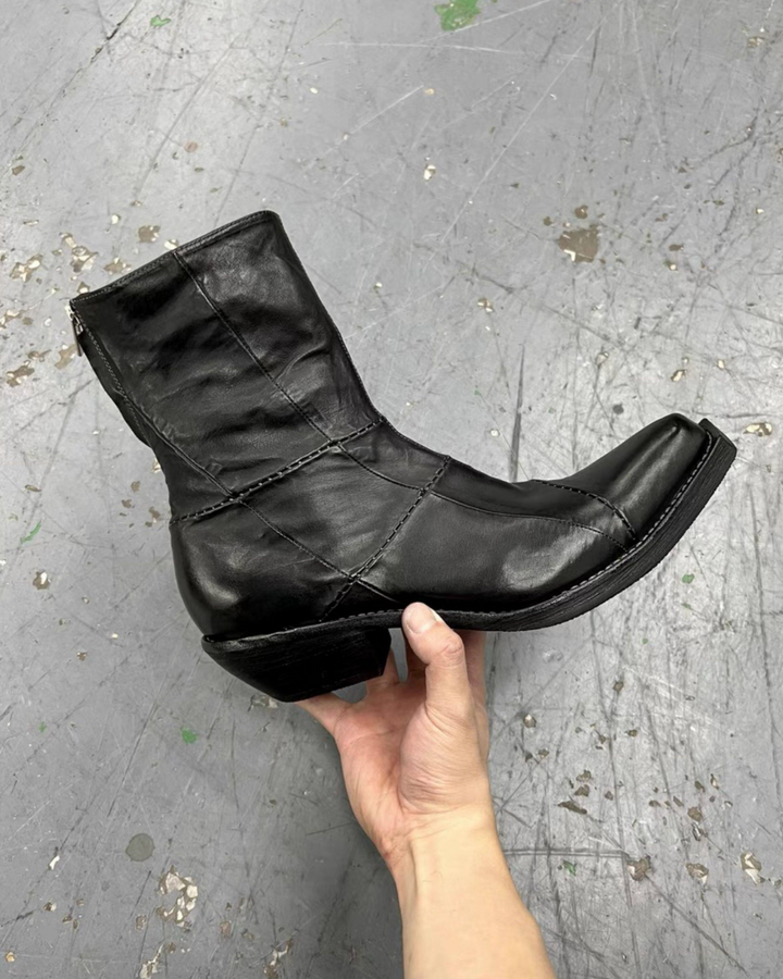 クラッシュドレザーブーツ Ril 6085