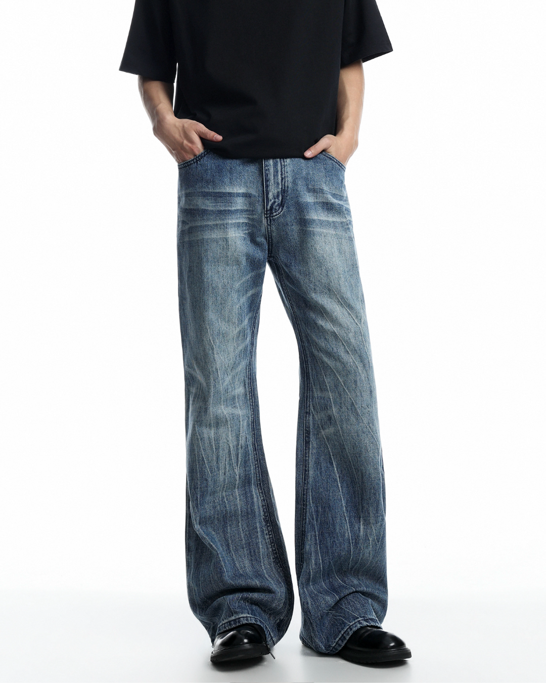 ドレープブーツカットジーンズ Ril 6089