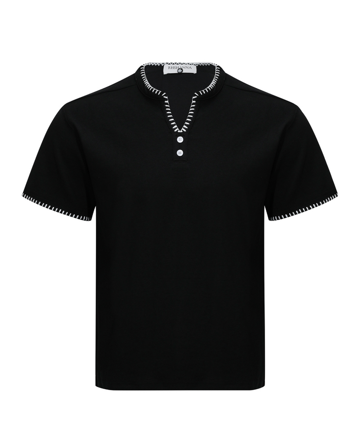 ホワイトカラーステッチTシャツ Ril 6114