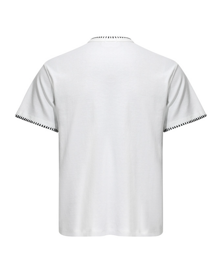 ホワイトカラーステッチTシャツ Ril 6114