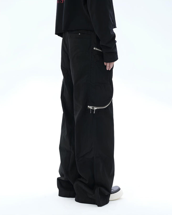 ジップカーゴストレートワイドパンツ Ril 6136