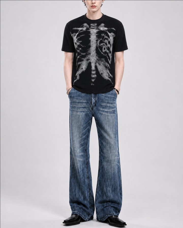 スケルトンサーマルTシャツ Ril 6152