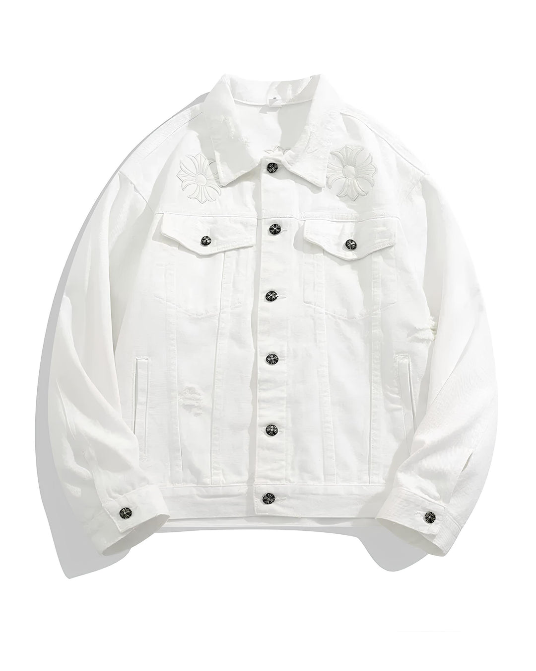 クロスエンブロイダリーデニムジャケット Ril 6232