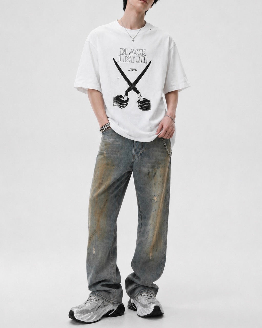 レザーポケットヴィンテージデニム Ril 6113