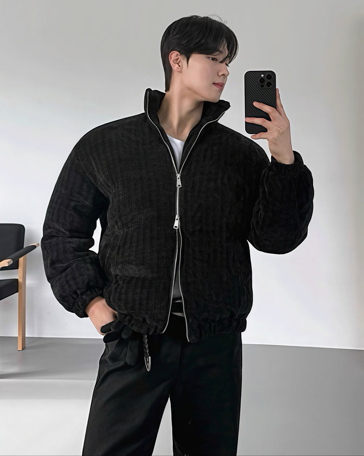 ダブルジップパディングブルゾン Ril 5921