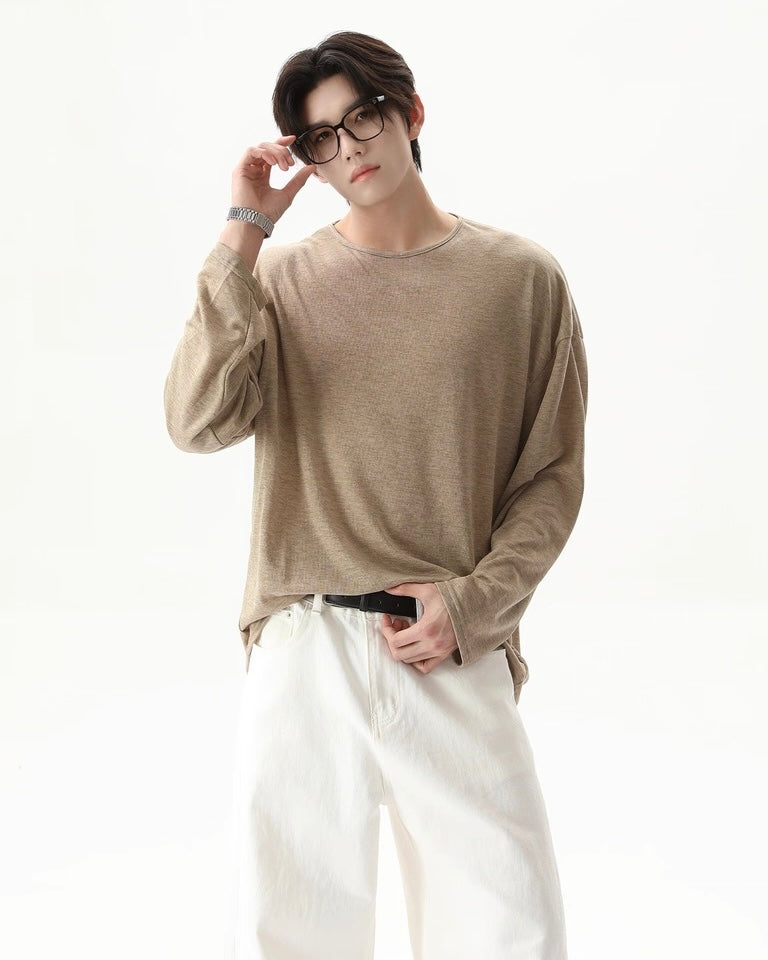 クルーネックロングスリーブTシャツ Ril 6037