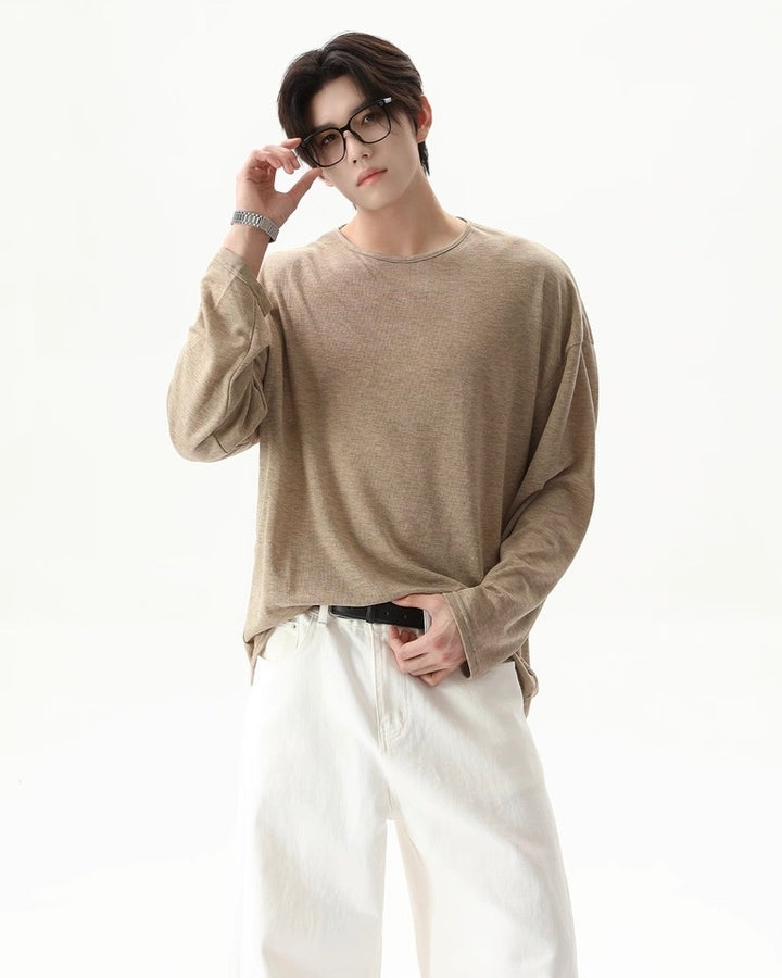 クルーネックロングスリーブTシャツ Ril 6037