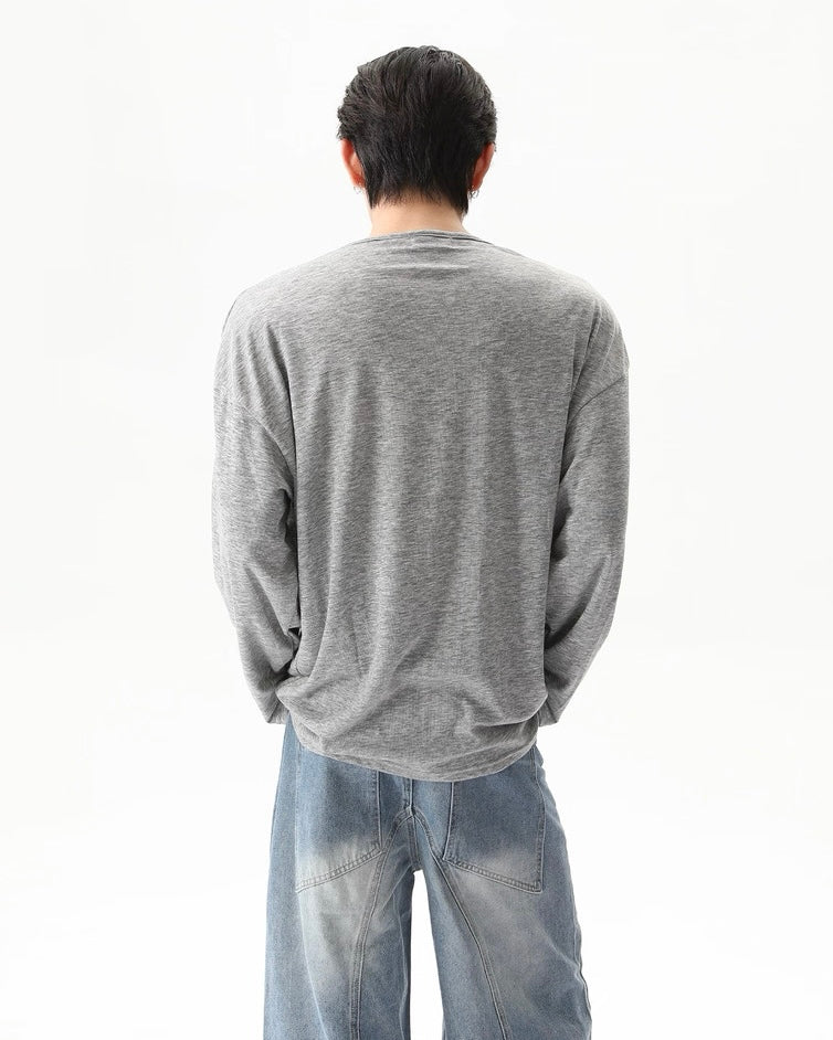 クルーネックロングスリーブTシャツ Ril 6037