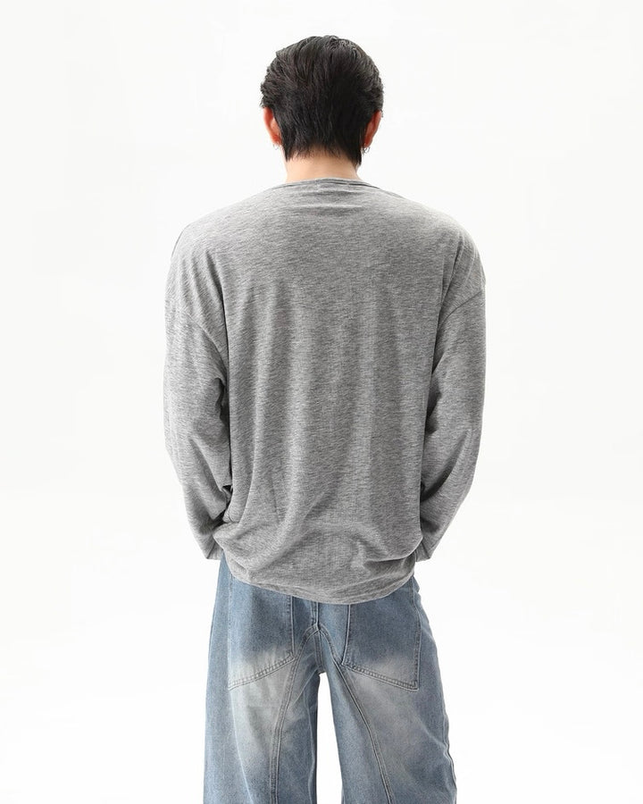 クルーネックロングスリーブTシャツ Ril 6037