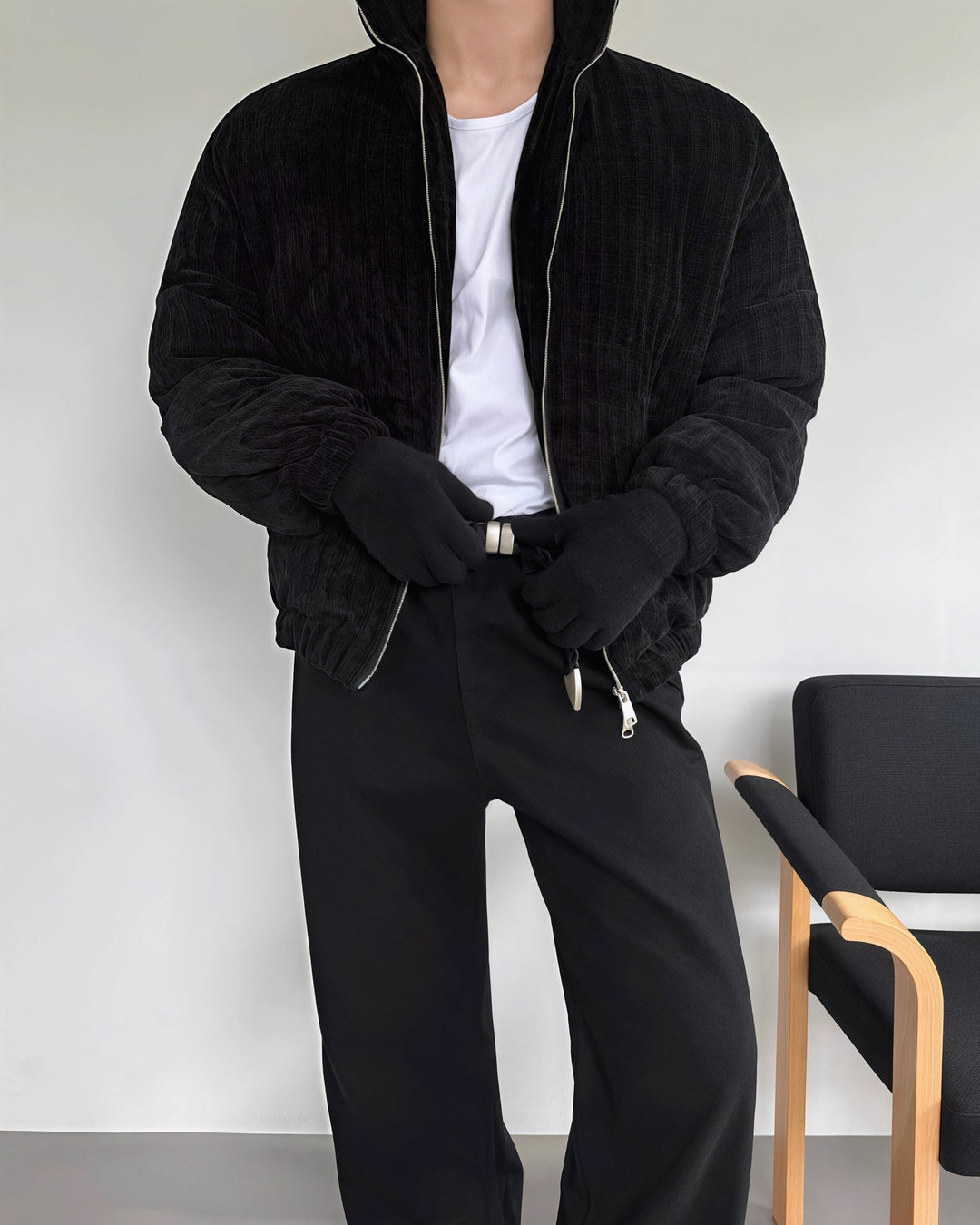 ダブルジップパディングブルゾン Ril 5921