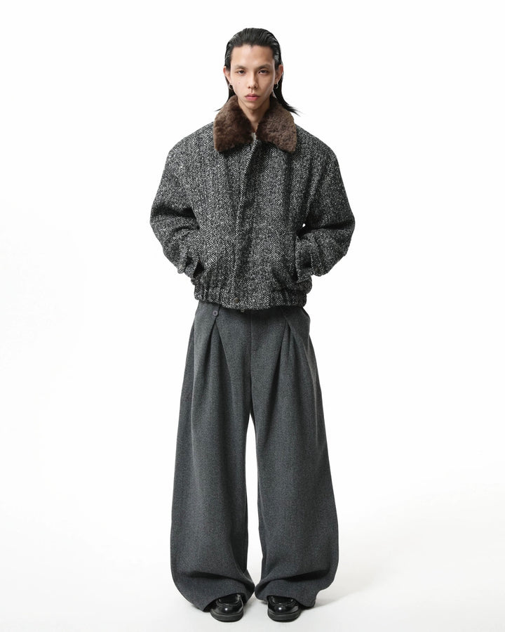 ツイードボアブルゾン Ril 5946