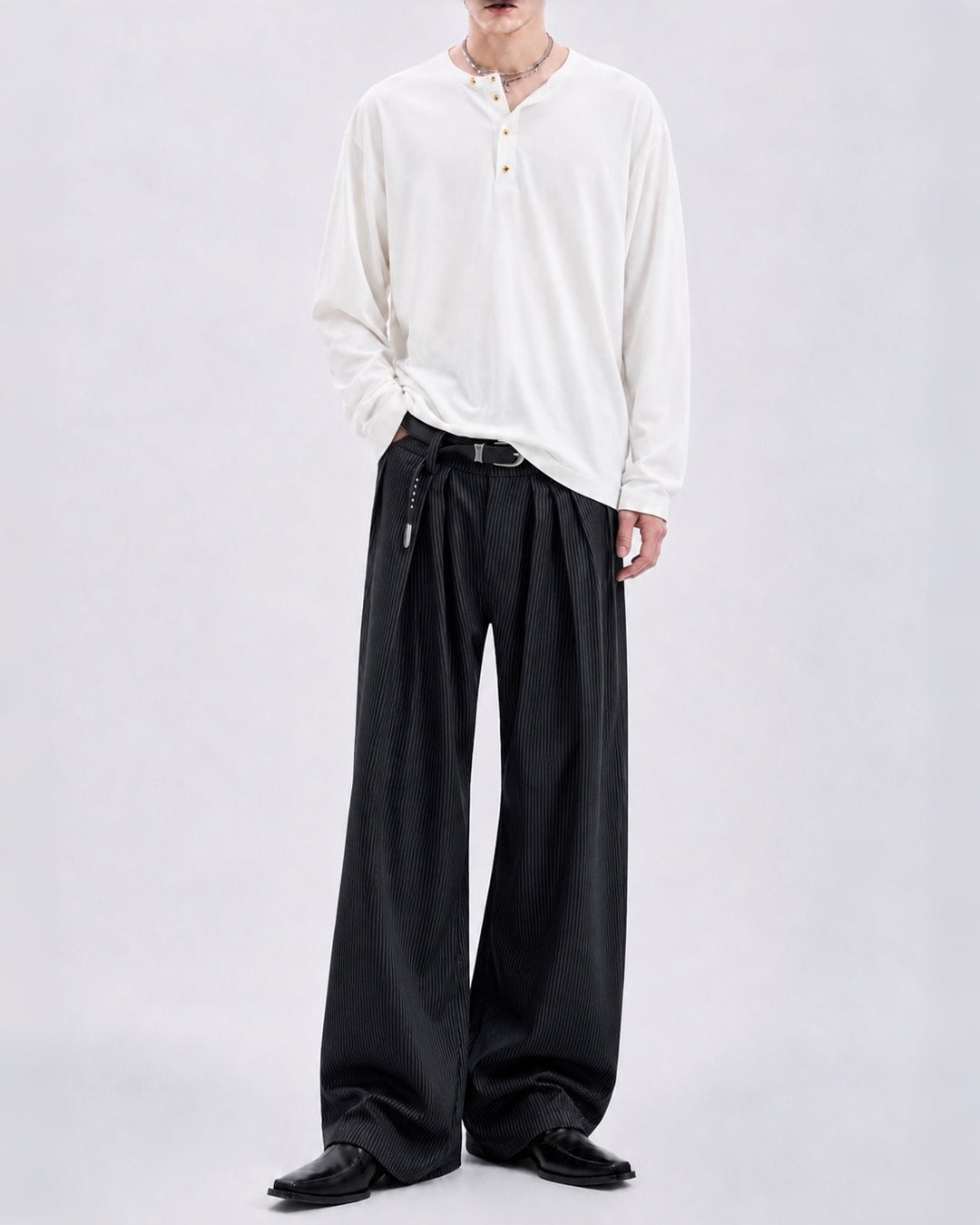 クラッシュドレザーブーツ Ril 6085