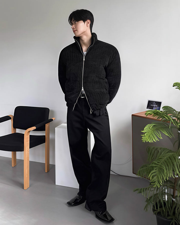 ダブルジップパディングブルゾン Ril 5921