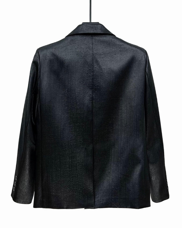 ブラックサテンジャケット Ril 5879