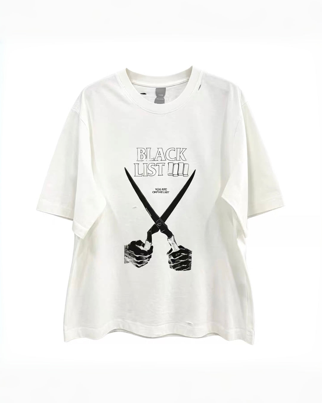 BLACK CUT TEE Ril 6103