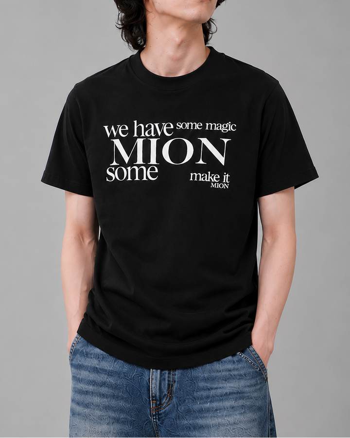 クルーネックレタープリントTシャツ Ril 6096