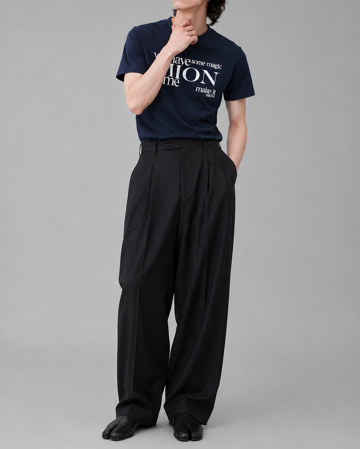 クルーネックレタープリントTシャツ Ril 6096