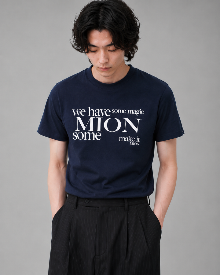 クルーネックレタープリントTシャツ Ril 6096