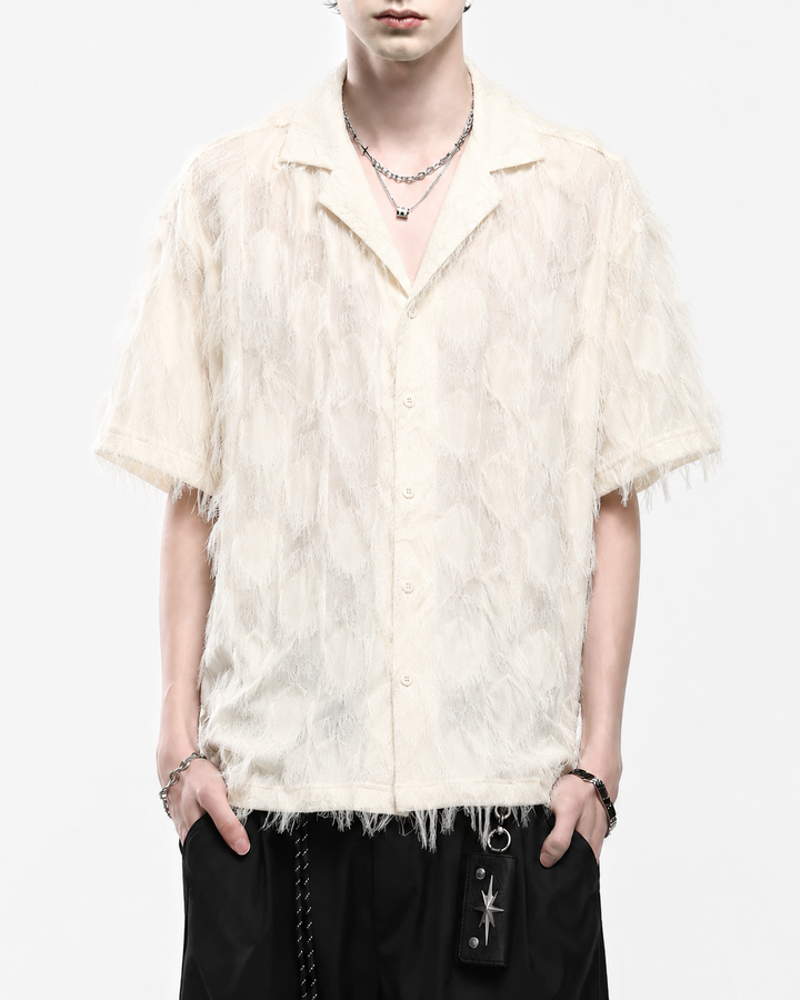 フリンジフェザールーズシャツ Ril 5769