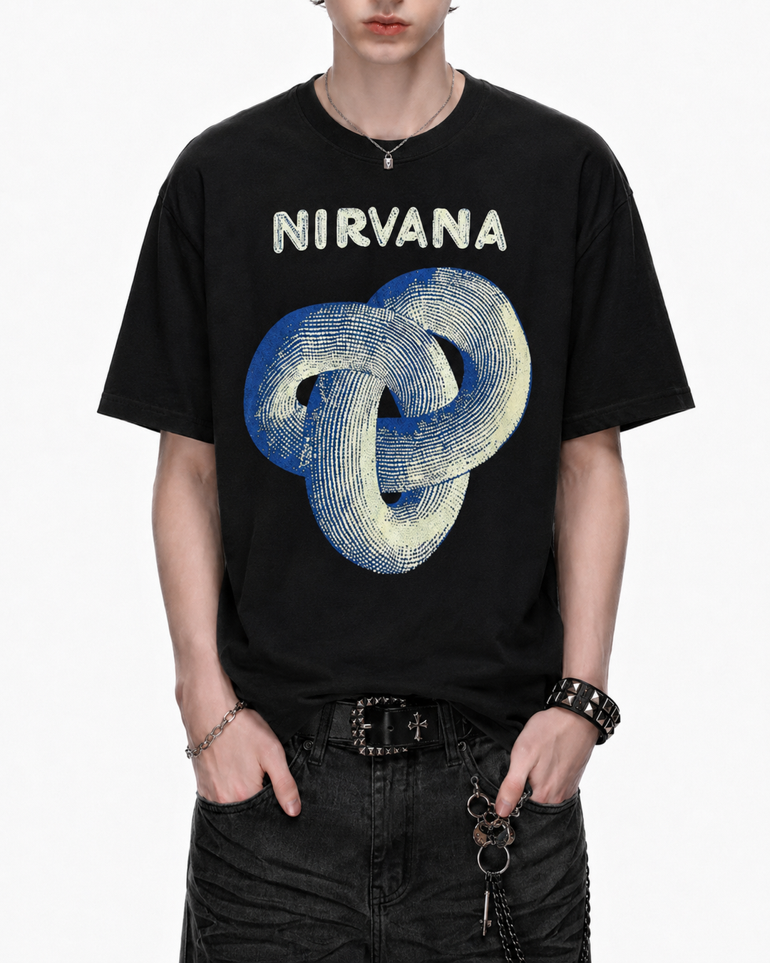 NIRVANA グラフィックTシャツ Ril 6124