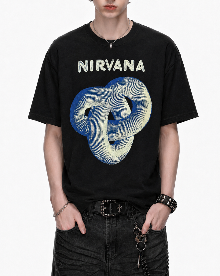 NIRVANA グラフィックTシャツ Ril 6124