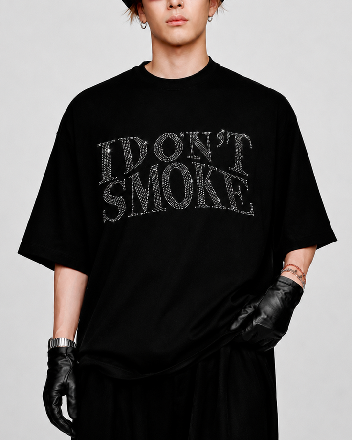 グリッターノースモークTシャツ Ril 6132