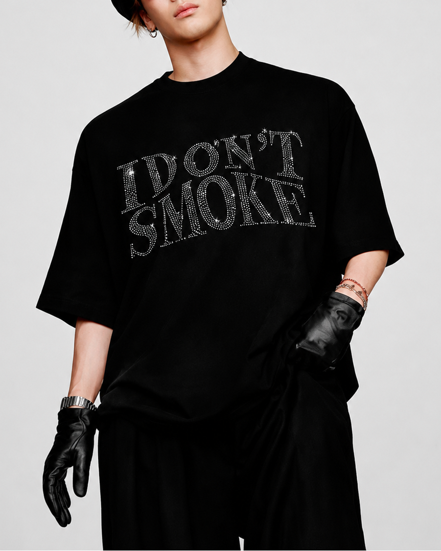 グリッターノースモークTシャツ Ril 6132
