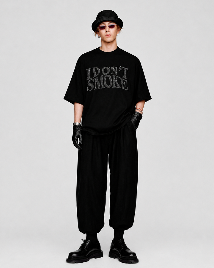 グリッターノースモークTシャツ Ril 6132