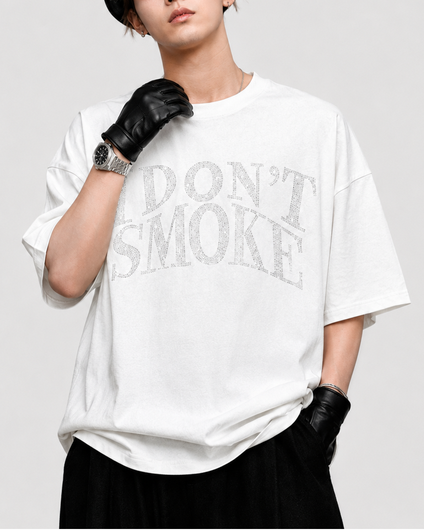 グリッターノースモークTシャツ Ril 6132