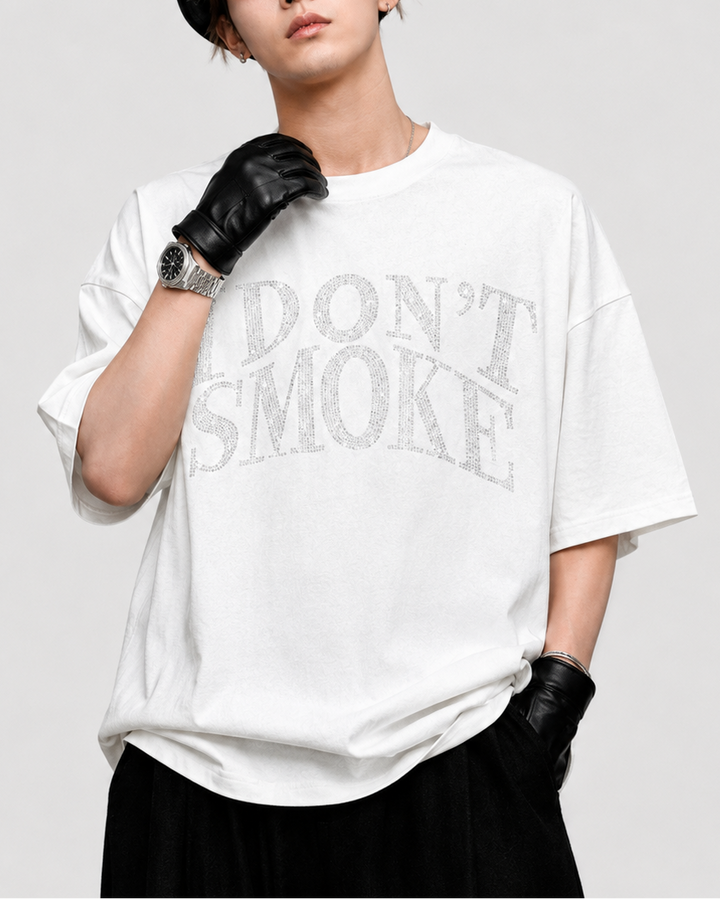 グリッターノースモークTシャツ Ril 6132