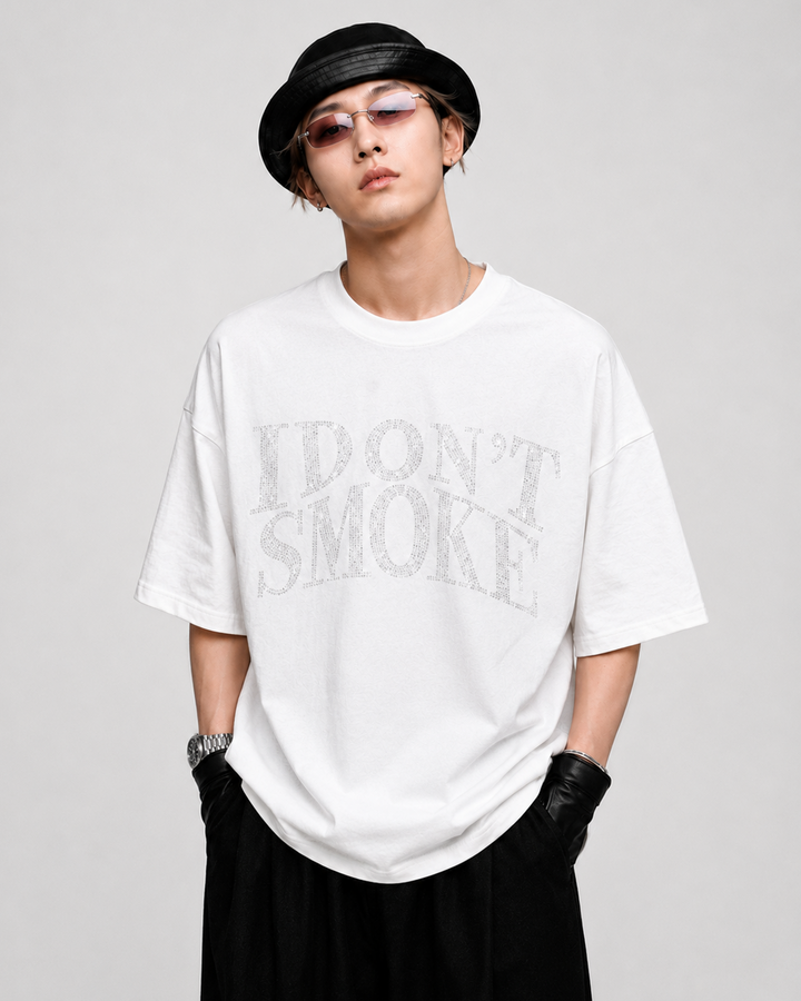 グリッターノースモークTシャツ Ril 6132