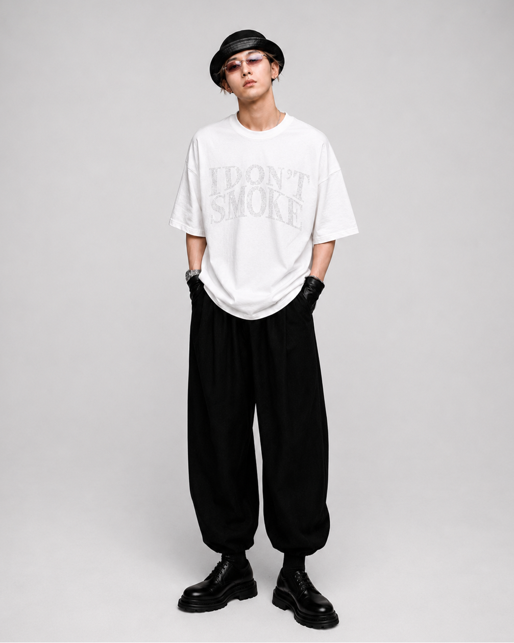 グリッターノースモークTシャツ Ril 6132