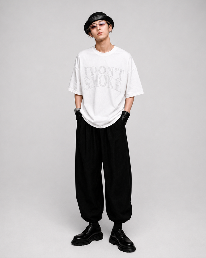 グリッターノースモークTシャツ Ril 6132