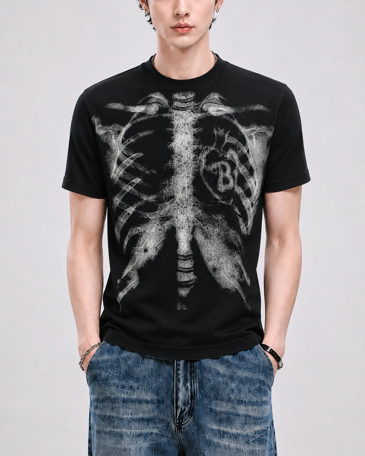 スケルトンサーマルTシャツ Ril 6152