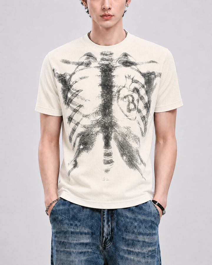 スケルトンサーマルTシャツ Ril 6152