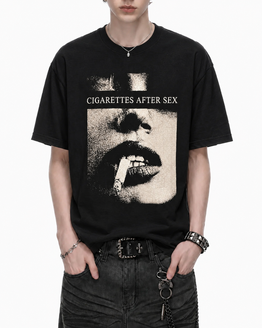 シガレットグラフィックTシャツ Ril 6158