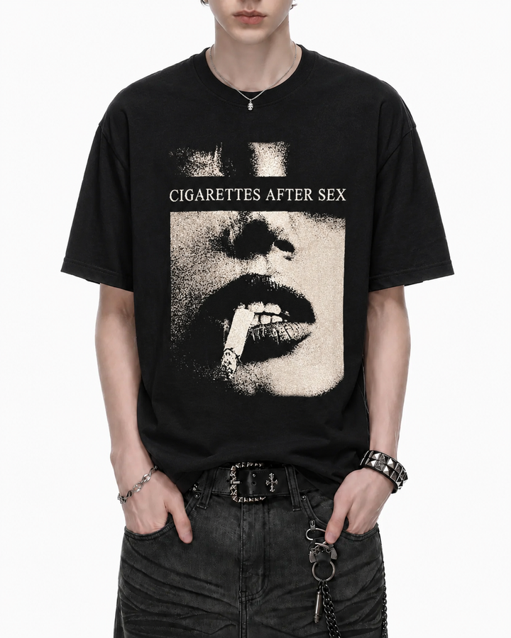 シガレットグラフィックTシャツ Ril 6158