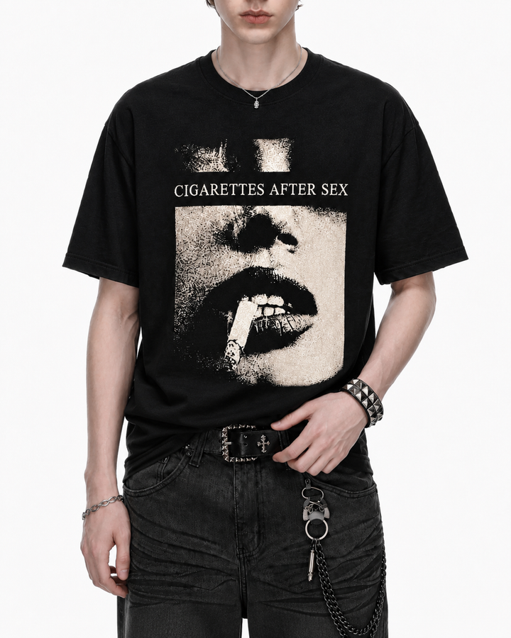 シガレットグラフィックTシャツ Ril 6158