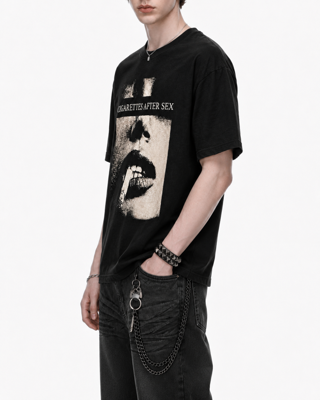 シガレットグラフィックTシャツ Ril 6158