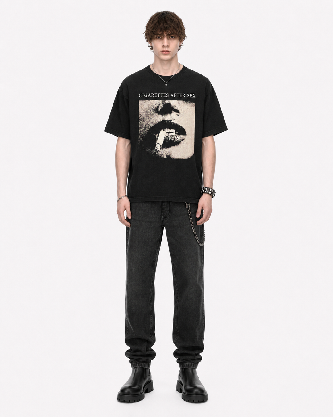 シガレットグラフィックTシャツ Ril 6158