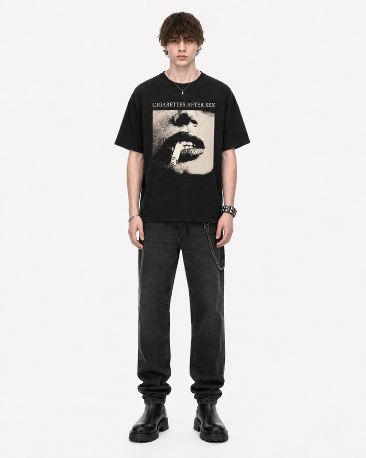 シガレットグラフィックTシャツ Ril 6158