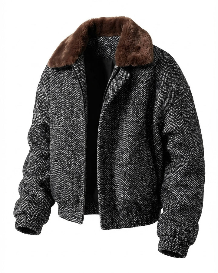 ツイードボアブルゾン Ril 5946