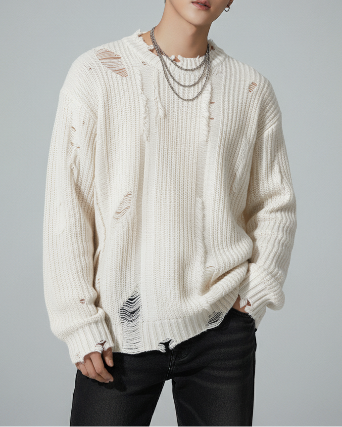 クラッシュルーズニット Ril 5900