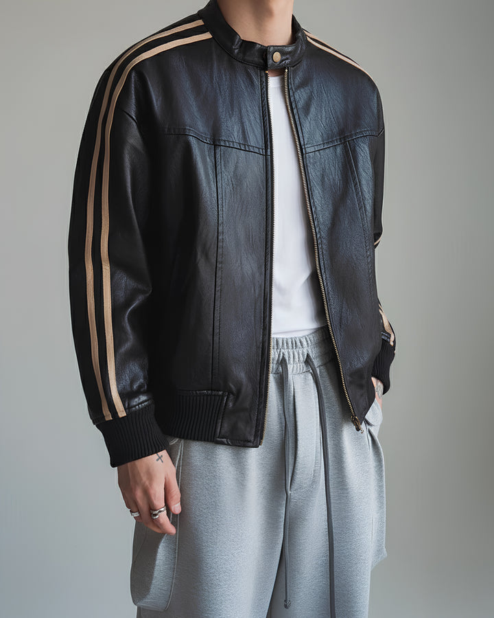レザートラックジャケット Ril 5988