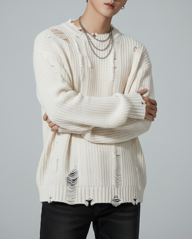 クラッシュルーズニット Ril 5900