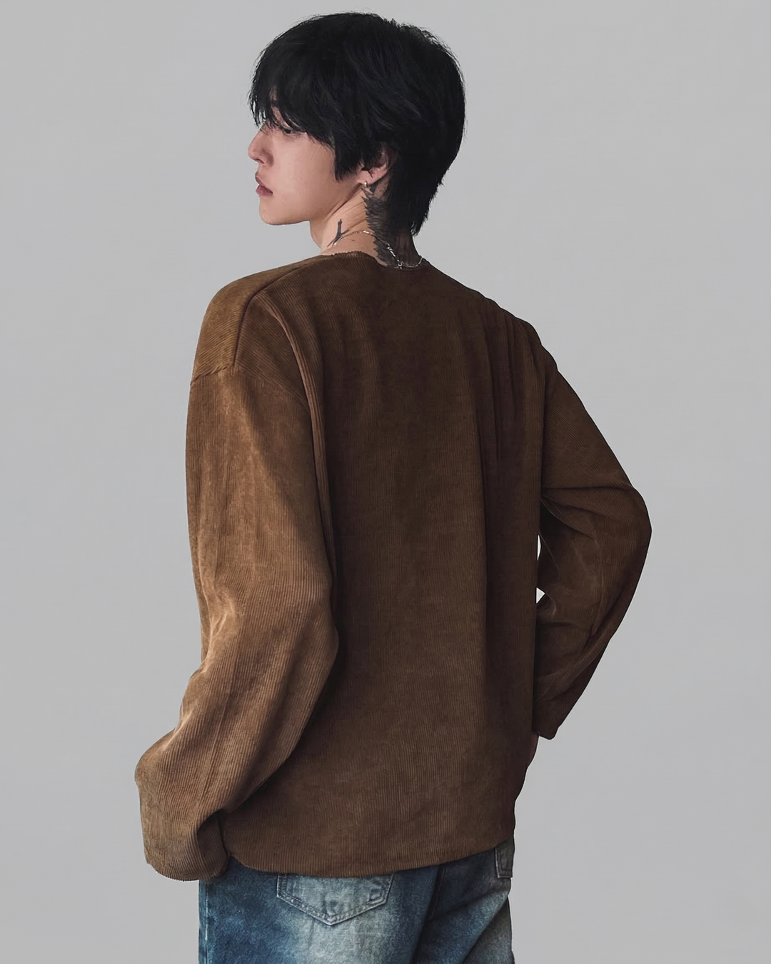 ソフトリブオーバーシルエットトップス  Ril 6031