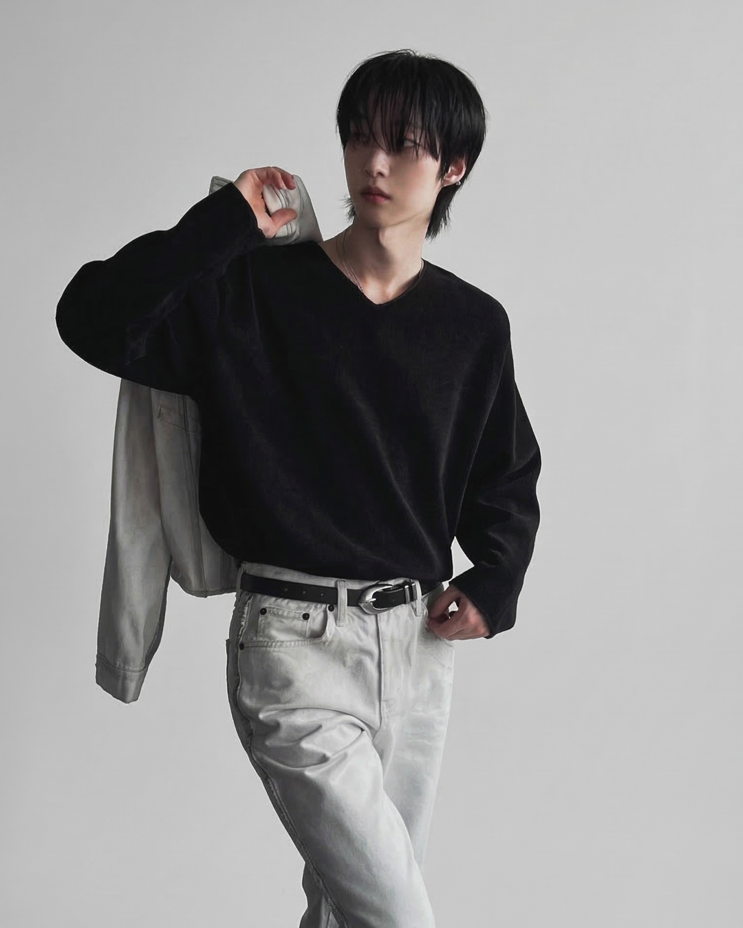 ソフトリブオーバーシルエットトップス  Ril 6031