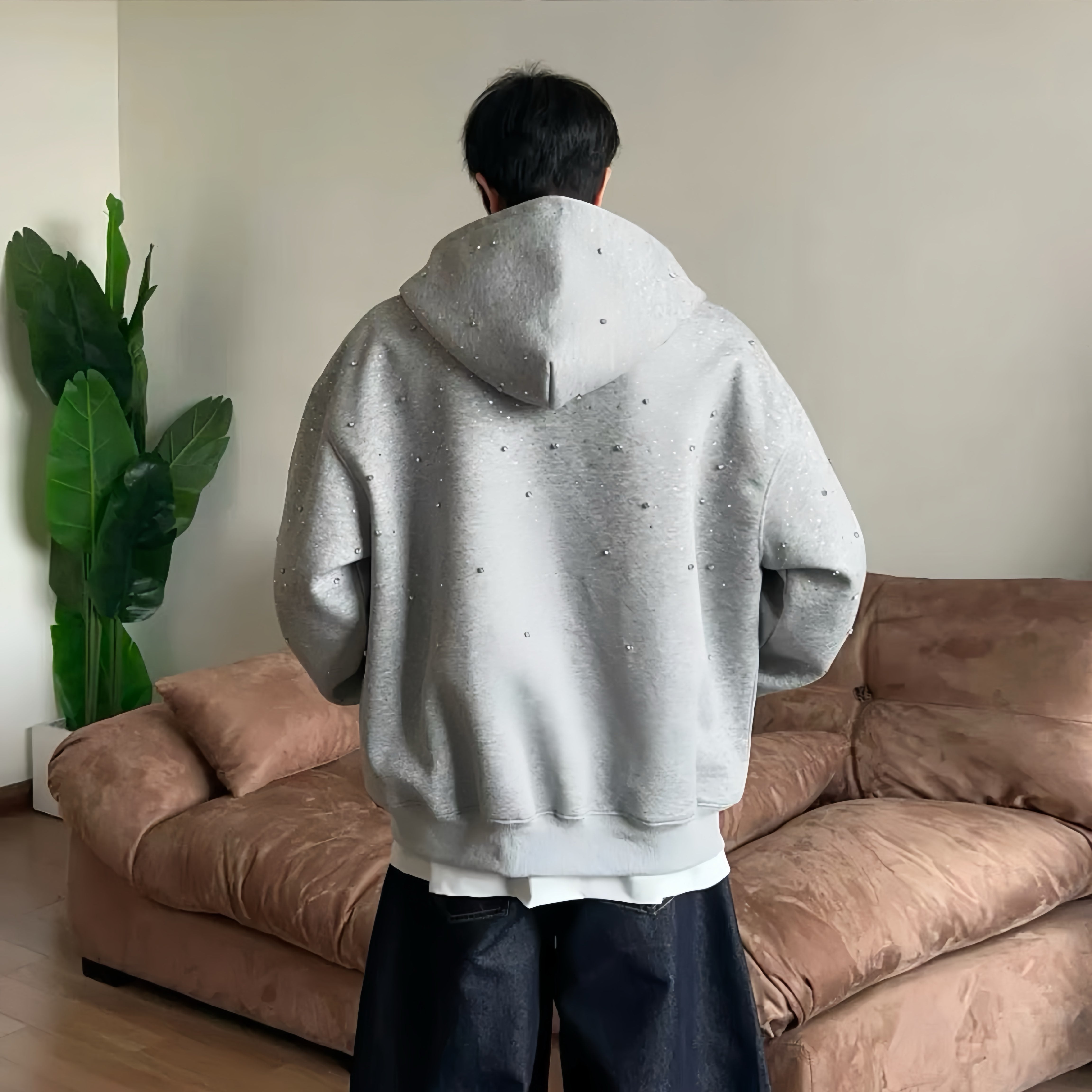 スタッズ付きジップパーカー Ril 5752 – Rillfy